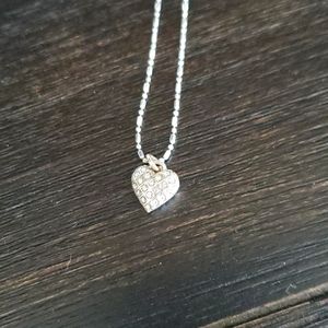 Brighton petite heart necklace silver
